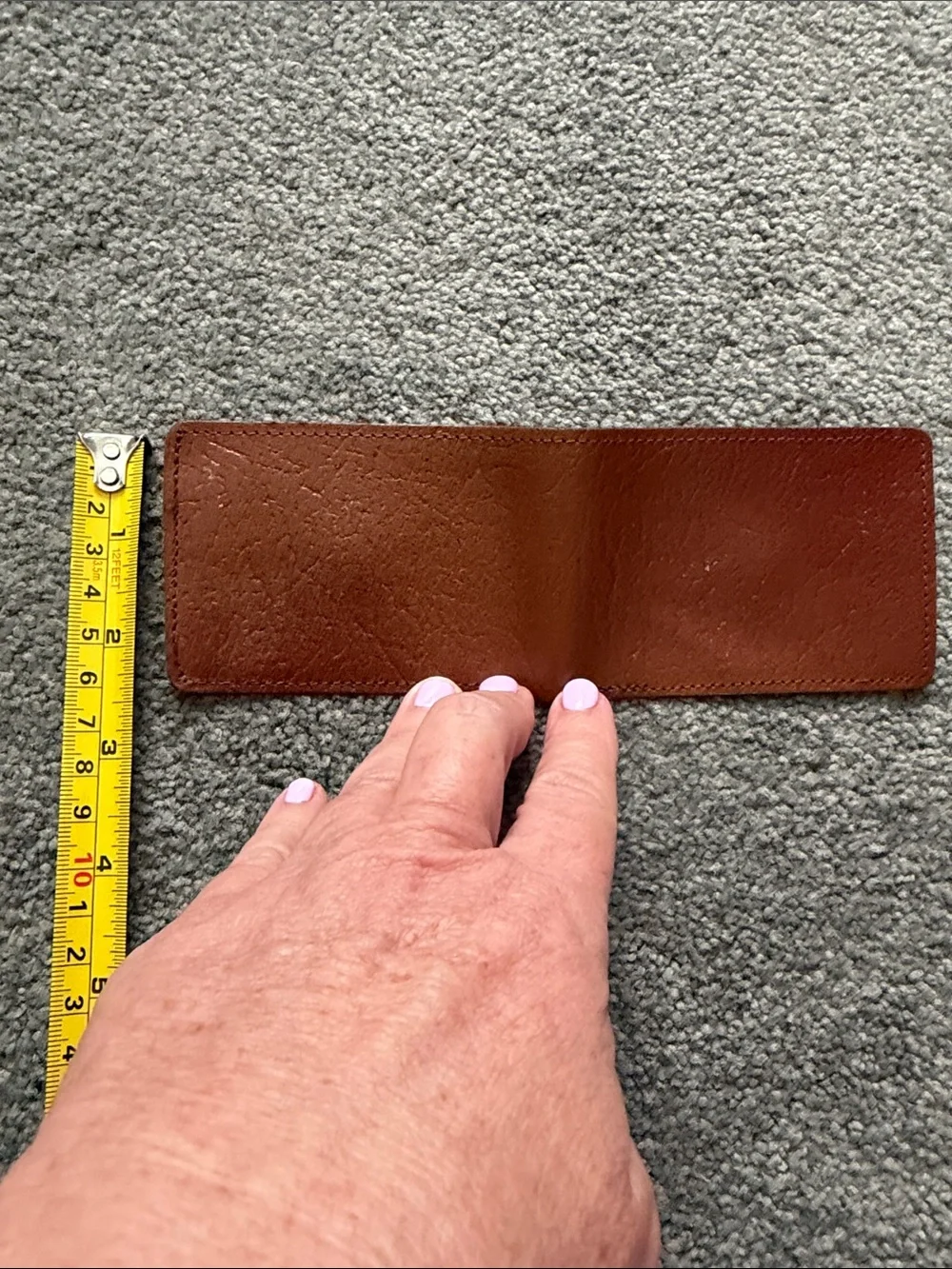 Vintage Neiman Marcus Brown Leather Card Wallet - Brown
